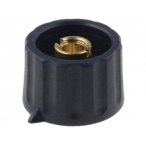 4312.6131; Knob; with pointer; plastic; Øshaft: 6mm; Ø28x18.5mm; black; MENTOR 4312.6131; Knob; with pointer; plastic; Øshaft: 6mm; Ø28x18.5mm; black; MENTOR