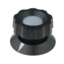 474.61; Knob; with pointer; bakelite; Øshaft: 6mm; Ø50x35.5mm; black; MENTOR 474.61; Knob; with pointer; bakelite; Øshaft: 6mm; Ø50x35.5mm; black; MENTOR
