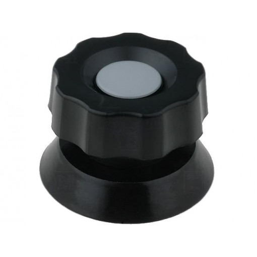 475.61; Knob; with pointer; bakelite; Øshaft: 6mm; Ø38x28mm; black; MENTOR 475.61; Knob; with pointer; bakelite; Øshaft: 6mm; Ø38x28mm; black; MENTOR