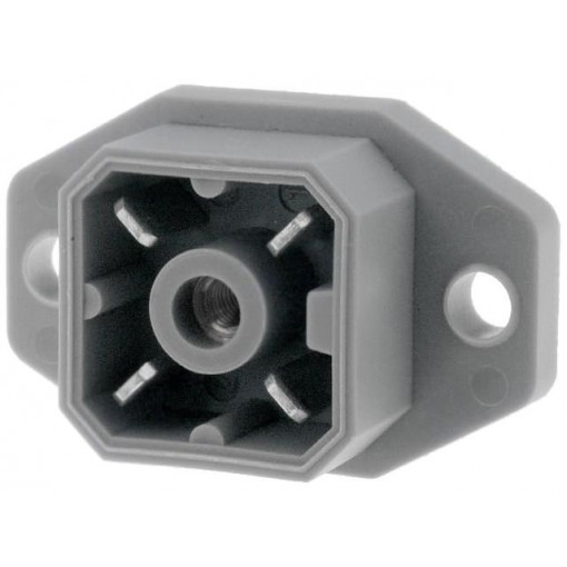 932092106 G 4 A 5 M GRAU; Connector: square; Series: G; socket; male; PIN: 4; tinned; IP65; 50V; HIRSCHMANN
