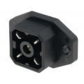 932092100 G 4 A 5 M SCHWARZ; Connector: square; Series: G; socket; male; PIN: 4; tinned; IP65; 50V; HIRSCHMANN 932092100 G 4 A 5 M SCHWARZ; Connector: square; Series: G; socket; male; PIN: 4; tinned; IP65; 50V; HIRSCHMANN