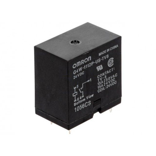 G4W-1112P-US-TV8 24VDC; Relay: electromagnetic; SPST-NO; Ucoil: 24VDC; Icontacts max: 15A; OMRON OCB
