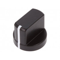 5582.6631; Knob; with flange,with pointer; aluminium; Øshaft: 6mm; black; MENTOR 5582.6631; Knob; with flange,with pointer; aluminium; Øshaft: 6mm; black; MENTOR