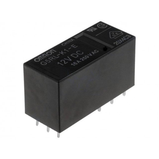 G5RL-K1-E-12DC; Relay: electromagnetic; SPDT; Ucoil: 12VDC; 16A/250VAC; 16A/24VDC; OMRON OCB