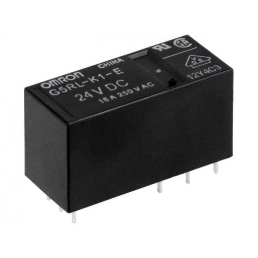 G5RL-K1-E-24DC; Relay: electromagnetic; SPDT; Ucoil: 24VDC; 16A/250VAC; 16A/24VDC; OMRON