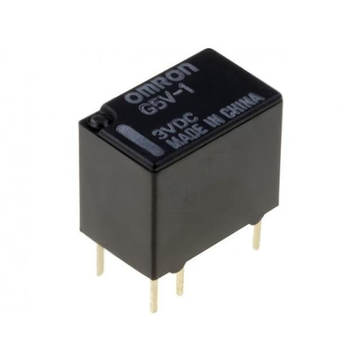 G5V-1 3VDC; Relay: electromagnetic; SPDT; Ucoil: 3VDC; 0.5A/125VAC; 1A/24VDC; OMRON