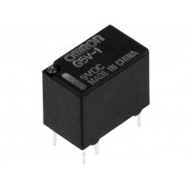 G5V-1 9VDC; Relay: electromagnetic; SPDT; Ucoil: 9VDC; 0.5A/125VAC; 1A/24VDC; OMRON