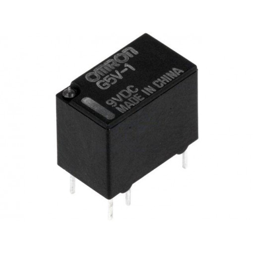 G5V-1 9VDC; Relay: electromagnetic; SPDT; Ucoil: 9VDC; 0.5A/125VAC; 1A/24VDC; OMRON