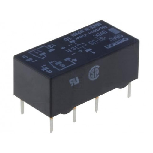 G6AU-274P-ST-US 5VDC; Relay: electromagnetic; DPDT; Ucoil: 5VDC; 0.5A/125VAC; 2A/30VDC; OMRON