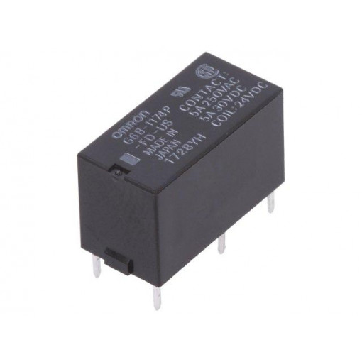 G6B-1174P-FD-US 24VDC; Relay: electromagnetic; SPST-NO; Ucoil: 24VDC; 5A/250VAC; 5A/30VDC; OMRON