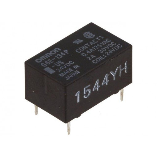 G6E-134P-US 24VDC; Relay: electromagnetic; SPDT; Ucoil: 24VDC; 0.4A/125VAC; 2A/30VDC; OMRON