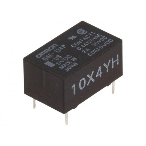 G6E-134P-US 5VDC; Relay: electromagnetic; SPDT; Ucoil: 5VDC; 0.4A/125VAC; 2A/30VDC; OMRON