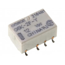 G6K-2F-Y 12VDC; Relay: electromagnetic; DPDT; Ucoil: 12VDC; 0.3A/125VAC; 1A/30VDC; OMRON