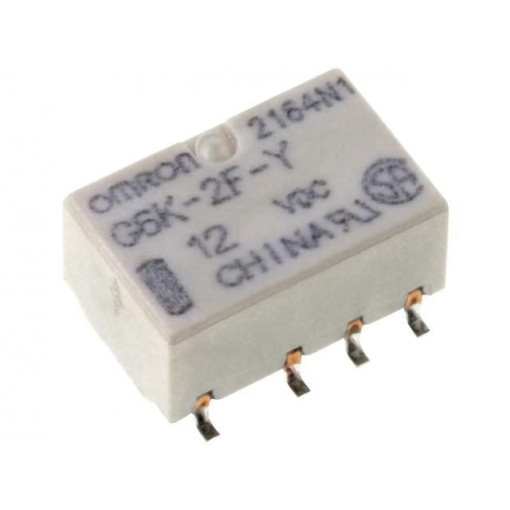 G6K-2F-Y 12VDC; Relay: electromagnetic; DPDT; Ucoil: 12VDC; 0.3A/125VAC; 1A/30VDC; OMRON