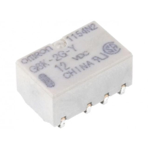 G6K-2G-Y 12VDC; Relay: electromagnetic; DPDT; Ucoil: 12VDC; 0.3A/125VAC; 1A/30VDC; OMRON