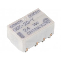G6K-2G-Y 24VDC; Relay: electromagnetic; DPDT; Ucoil: 24VDC; 0.3A/125VAC; 1A/30VDC; OMRON