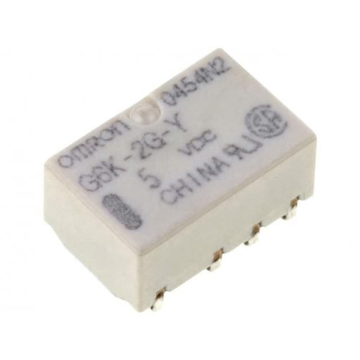 G6K-2G-Y 5VDC; Relay: electromagnetic; DPDT; Ucoil: 5VDC; 0.3A/125VAC; 1A/30VDC; OMRON