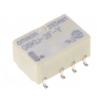 G6KU-2F-Y 5VDC; Relay: electromagnetic; DPDT; Ucoil: 5VDC; 0.3A/125VAC; 1A/30VDC; OMRON OCB