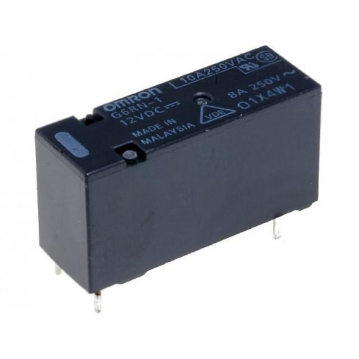 G6RN-1 12VDC; Relay: electromagnetic; SPDT; Ucoil: 12VDC; 8A/250VAC; 5A/30VDC; OMRON