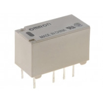 G6S-2 12VDC; Relay: electromagnetic; DPDT; Ucoil: 12VDC; 0.5A/125VAC; 2A/30VDC; OMRON
