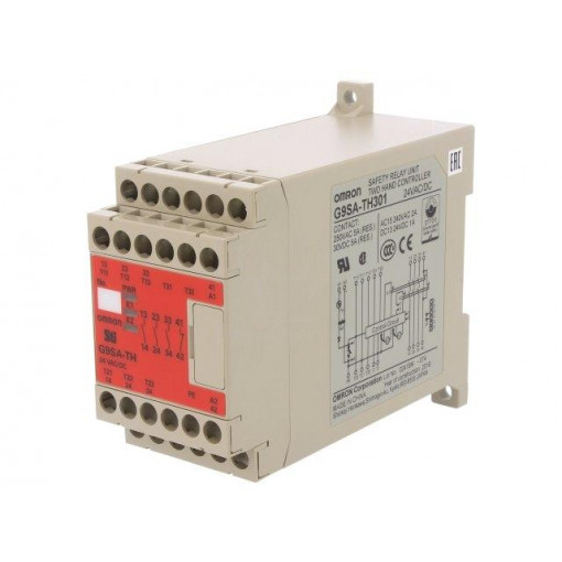 G9SA-TH301 24AC/DC; Module: safety relay; Series: G9SA; 24VDC; IN: 2; Mounting: DIN; OMRON