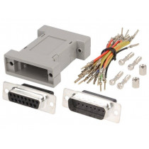 2111-0101-12; Transition: adapter; D-Sub 15pin male,D-Sub 15pin female; ENCITECH