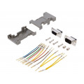 GA0909MFLGK-RC; Transition: adapter; D-Sub 9pin male,D-Sub 9pin female; MH CONNECTORS