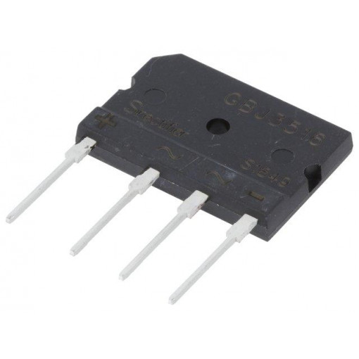 GBJ3516; Single-phase bridge rectifier; Urmax: 1.6kV; If: 35A; Ifsm: 420A; SIRECTIFIER
