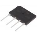 GBK20D; Single-phase bridge rectifier; Urmax: 200V; If: 3.6A; Ifsm: 260A; DC COMPONENTS GBK20D; Single-phase bridge rectifier; Urmax: 200V; If: 3.6A; Ifsm: 260A; DC COMPONENTS