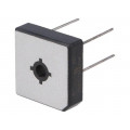 GBPC15005W; Single-phase bridge rectifier; Urmax: 50V; If: 15A; Ifsm: 300A; DC COMPONENTS