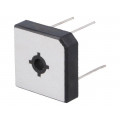 GBPC2508W; Single-phase bridge rectifier; Urmax: 800V; If: 25A; Ifsm: 400A; YANGJIE TECHNOLOGY