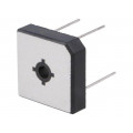 GBPC2510W; Single-phase bridge rectifier; Urmax: 1kV; If: 25A; Ifsm: 400A; YANGJIE TECHNOLOGY