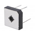 GBPC35005W; Single-phase bridge rectifier; Urmax: 50V; If: 35A; Ifsm: 400A; DC COMPONENTS