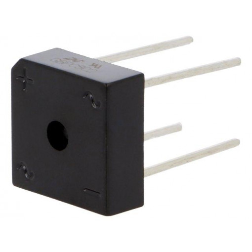 GBPC802; Single-phase bridge rectifier; Urmax: 200V; If: 8A; Ifsm: 240A; DC COMPONENTS
