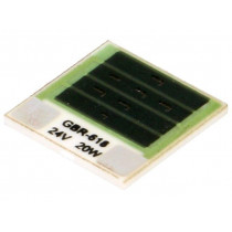 GBR-618-24-20-2; Resistor: thick film; heating; glued; 28.8Ω; 20W; 12.7x12.7x1mm; TELPOD