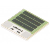 GBR-618-3-5-2; Resistor: thick film; heating; glued; 1.8Ω; 5W; 12.7x12.7x1mm; TELPOD GBR-618-3-5-2; Resistor: thick film; heating; glued; 1.8Ω; 5W; 12.7x12.7x1mm; TELPOD