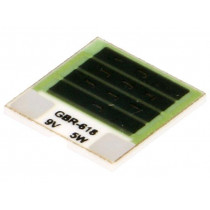 GBR-618-9-5-2; Resistor: thick film; heating; glued; 16.2Ω; 5W; 12.7x12.7x1mm; TELPOD GBR-618-9-5-2; Resistor: thick film; heating; glued; 16.2Ω; 5W; 12.7x12.7x1mm; TELPOD