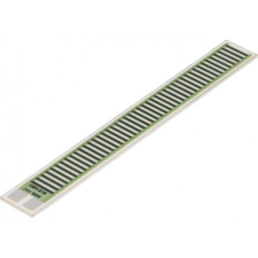 GBR-619-230-20-2; Resistor: thick film; heating; glued; 2645Ω; 20W; 76.2x9.53x1mm; TELPOD