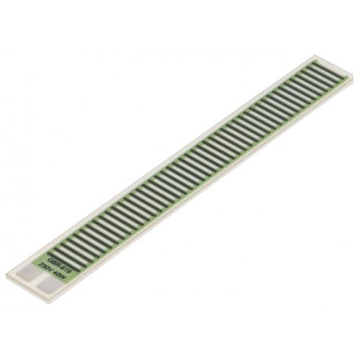 GBR-619-230-40-2; Resistor: thick film; heating; glued; 1322.5Ω; 40W; 76.2x9.53x1mm; TELPOD