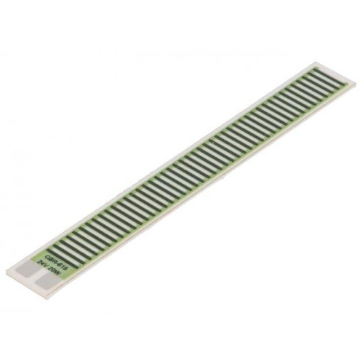 GBR-619-24-20-2; Resistor: thick film; heating; glued; 28.8Ω; 20W; 76.2x9.53x1mm; TELPOD GBR-619-24-20-2; Resistor: thick film; heating; glued; 28.8Ω; 20W; 76.2x9.53x1mm; TELPOD