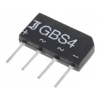 GBS4K; Single-phase bridge rectifier; Urmax: 800V; If: 4A; Ifsm: 80A; THT; DIOTEC SEMICONDUCTOR