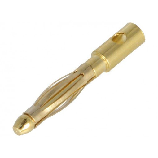 ; Plug; 2mm banana; 15A; Contacts: brass gold plated; 18AWG; 1.5mΩ; AMASS ; Plug; 2mm banana; 15A; Contacts: brass gold plated; 18AWG; 1.5mΩ; AMASS