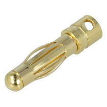 ; Plug; 4mm banana; 32A; non-insulated; Contacts: brass gold plated; AMASS