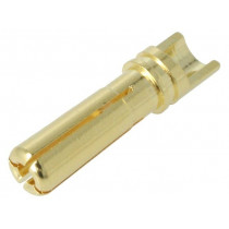 ; Plug; 4mm banana; 36A; non-insulated; Contacts: brass gold plated; AMASS