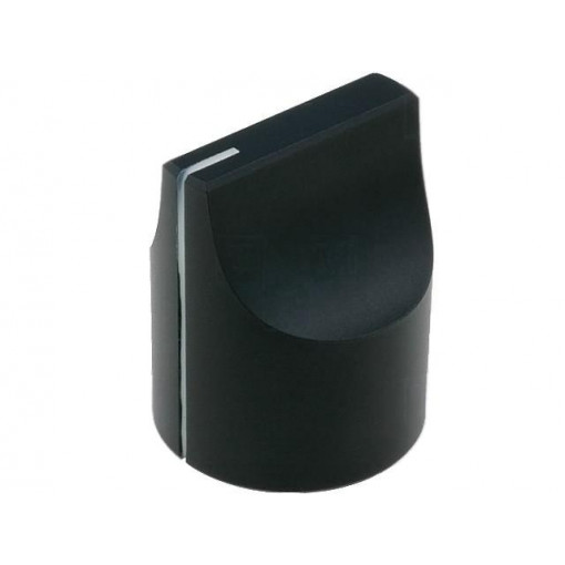 ; Knob; with pointer; aluminium; Øshaft: 6mm; Ø22x27mm; black; SR PASSIVES ; Knob; with pointer; aluminium; Øshaft: 6mm; Ø22x27mm; black; SR PASSIVES