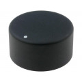 ; Knob; with pointer; aluminium,thermoplastic; Øshaft: 6mm; black; SR PASSIVES ; Knob; with pointer; aluminium,thermoplastic; Øshaft: 6mm; black; SR PASSIVES