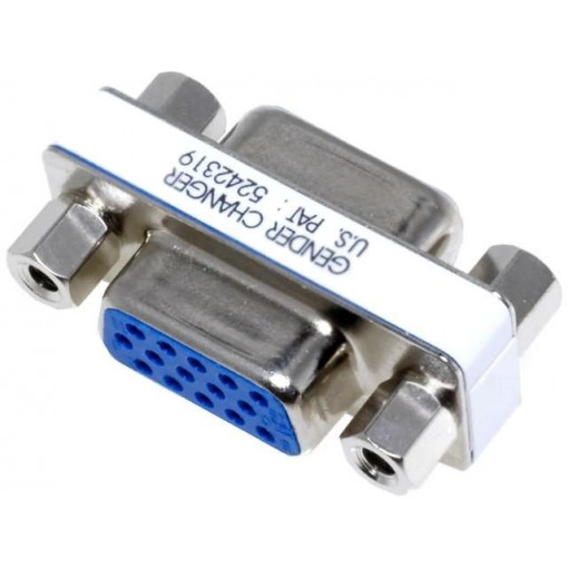 CA082-PB; Adapter; D-Sub 15pin HD socket,both sides; VCOM CA082-PB; Adapter; D-Sub 15pin HD socket,both sides; VCOM