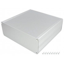 GD 165 59 160 ME; Enclosure: with panel; SHELL; X: 165.5mm; Y: 160mm; Z: 59.1mm; grey; FISCHER ELEKTRONIK