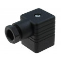 931965100 GDM 2009 SCHWARZ; Connector: valve connector; plug; form A; 18mm; female; PIN: 3; 16A; HIRSCHMANN
