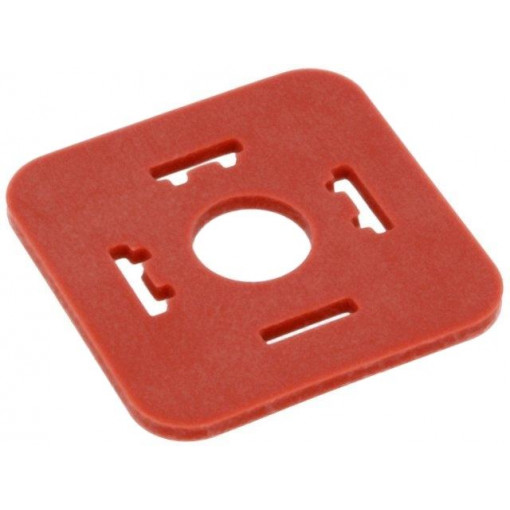 731740002 GDM 3-17 MPQ RED; Flat gasket; Application: GDM; silicone; HIRSCHMANN 731740002 GDM 3-17 MPQ RED; Flat gasket; Application: GDM; silicone; HIRSCHMANN